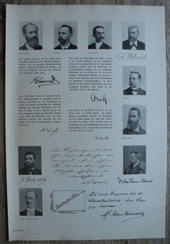 Blatt / Deutsche Wirtschaft / Hriedrich v Hesner-Alteneck, Julius Greve, Gisbert Kapp, u.a. / 1890-1900